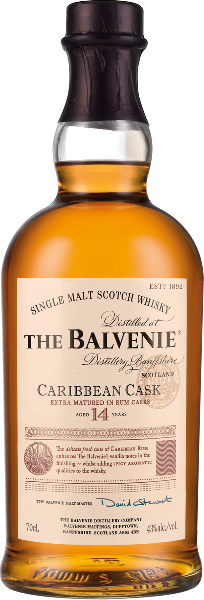 14 Year Old Single Malt Scotch Whisky Caribbean Cask