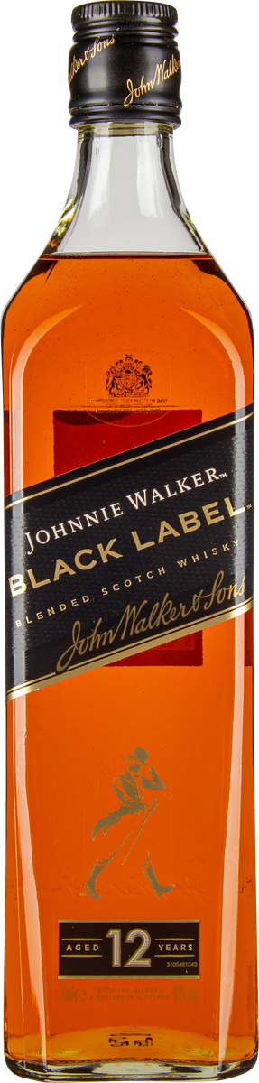 12 years Black Label Blended Scotch Whisky